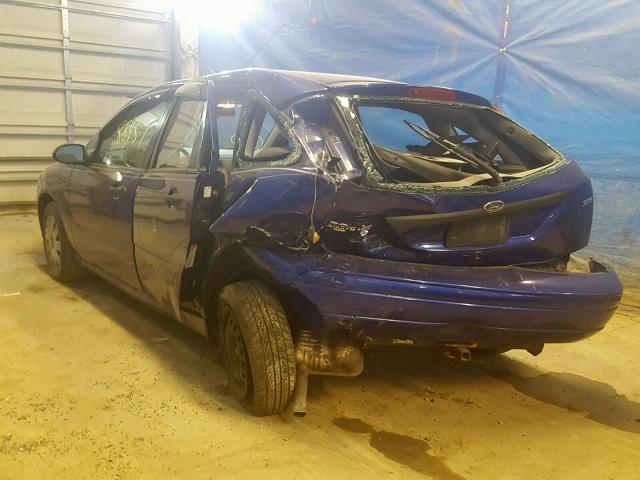 3FAFP37N85R106833 - 2005 FORD FOCUS ZX5 BLUE photo 3