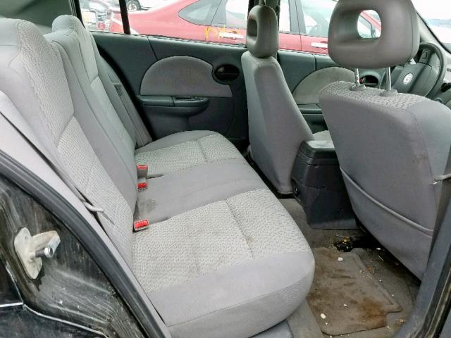 1G8AZ55F77Z201558 - 2007 SATURN ION LEVEL BLACK photo 6
