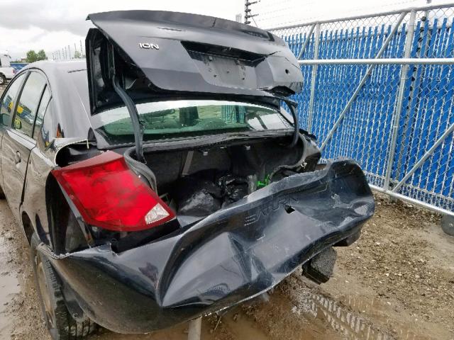1G8AZ55F77Z201558 - 2007 SATURN ION LEVEL BLACK photo 9