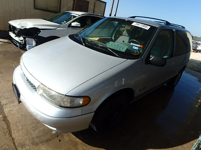 4N2DN1113VD848418 - 1997 NISSAN QUEST XE GRAY photo 2