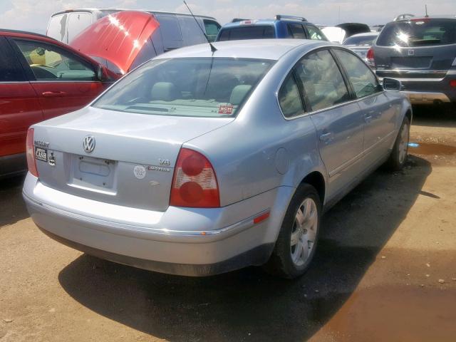 WVWTH63B72P177080 - 2002 VOLKSWAGEN PASSAT GLX 蓝色 照片 4