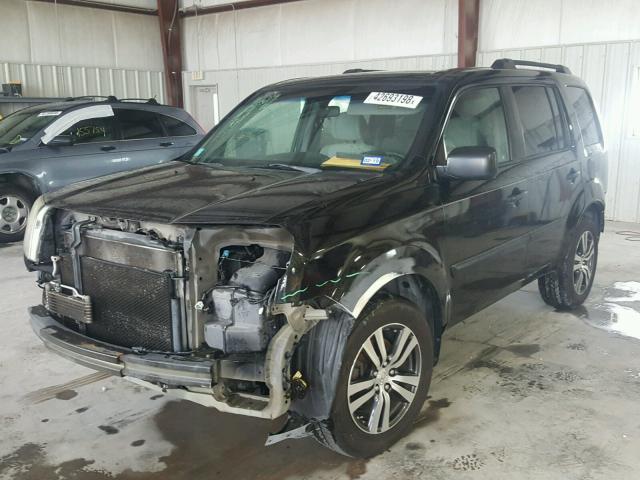 5FNYF38259B014337 - 2009 HONDA PILOT LX BLACK photo 2