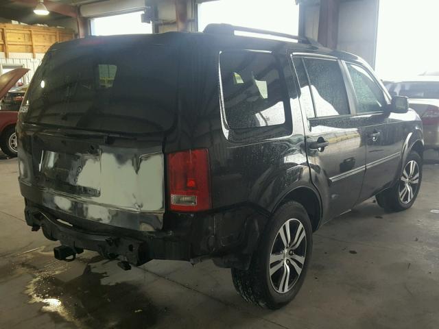 5FNYF38259B014337 - 2009 HONDA PILOT LX BLACK photo 4