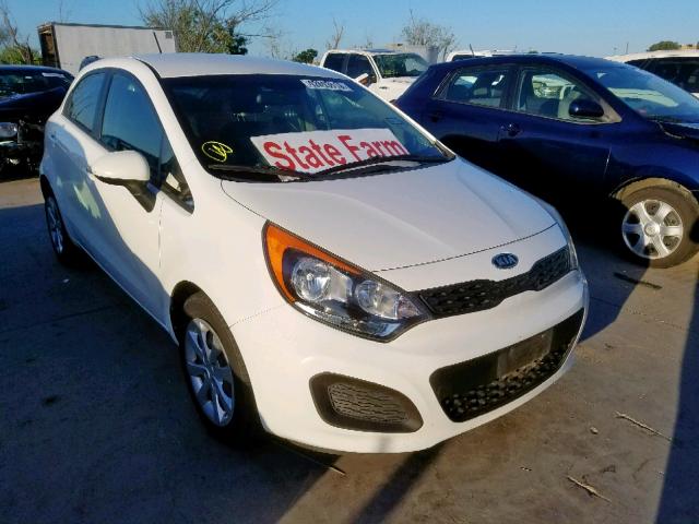 KNADM5A34C6064844 - 2012 KIA RIO LX WHITE photo 1