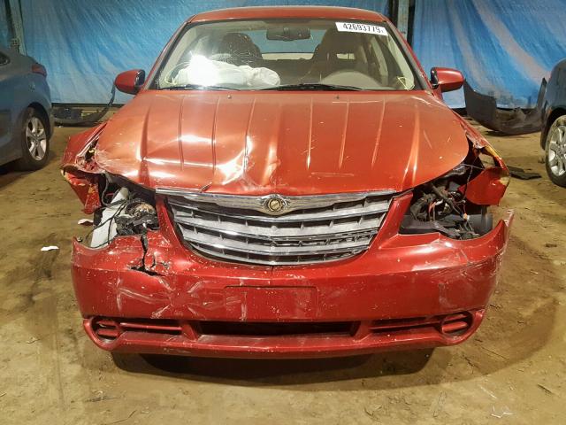 1C3LC56K88N162519 - 2008 CHRYSLER SEBRING TO RED photo 9