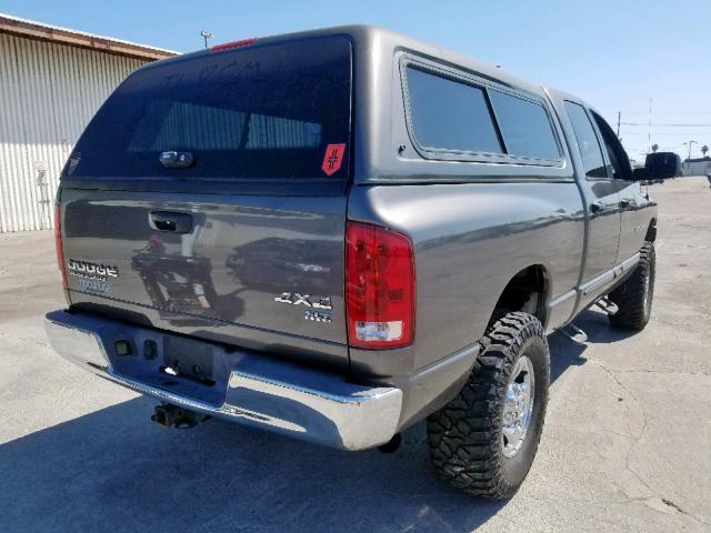 3D7KU28683G775895 - 2003 DODGE RAM 2500 S ნაცრისფერი ფოტო 4
