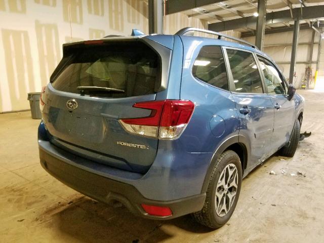 JF2SKAEC7KH537658 - 2019 SUBARU FORESTER P BLUE photo 4