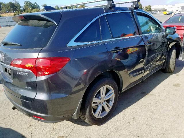 5J8TB4H36EL003800 - 2014 ACURA RDX BLUE photo 4