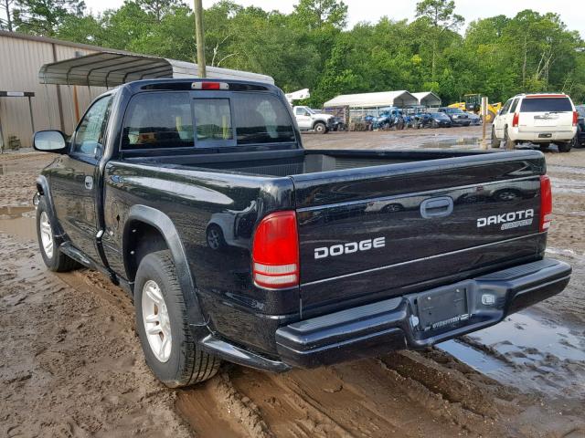 1D7FL36N44S554406 - 2004 DODGE DAKOTA SPO BLACK photo 3