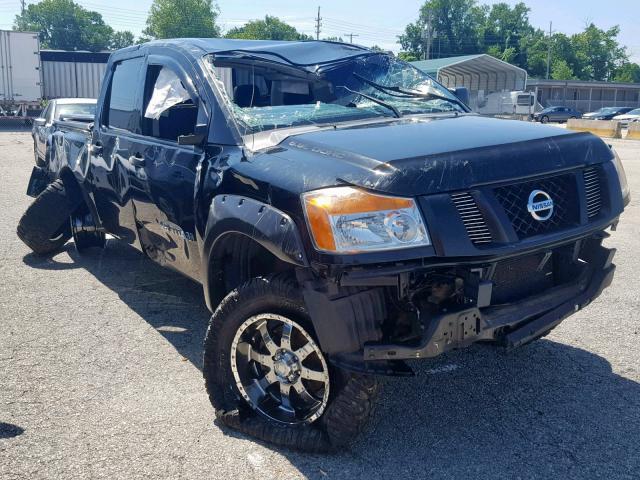 1N6AA0EJ1BN308624 - 2011 NISSAN TITAN S BLACK photo 1