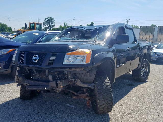 1N6AA0EJ1BN308624 - 2011 NISSAN TITAN S BLACK photo 2