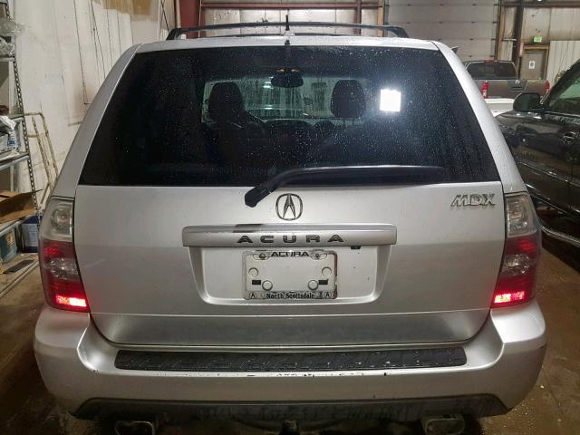 2HNYD18836H518027 - 2006 ACURA MDX TOURIN SILVER photo 9