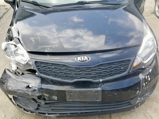 KNADM4A35D6294646 - 2013 KIA RIO LX BLACK photo 7