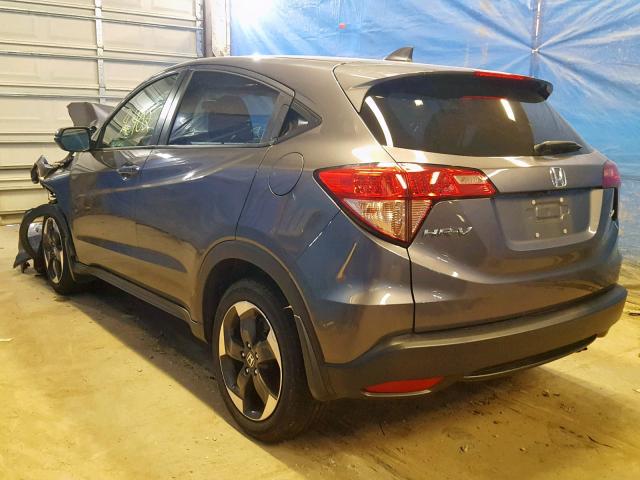 3CZRU6H51JG704441 - 2018 HONDA HR-V EX GRAY photo 3