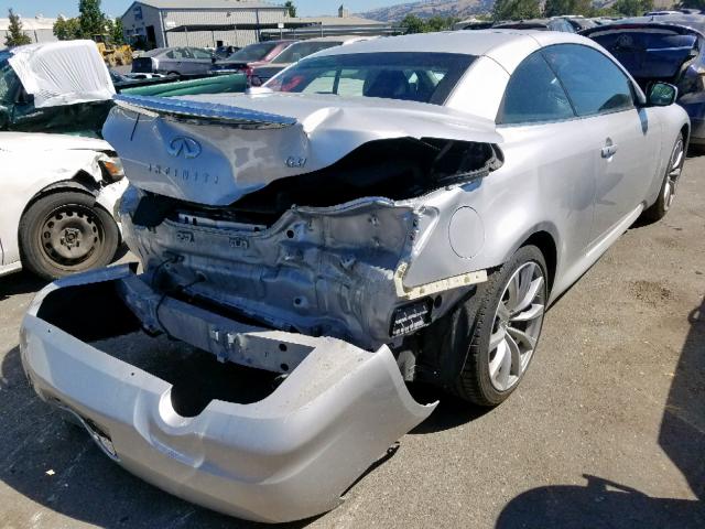 JNKCV66EX9M722696 - 2009 INFINITI G37 BASE SILVER photo 4