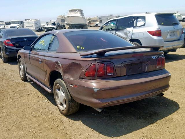1FAFP42X3WF206884 - 1998 FORD MUSTANG GT BROWN photo 3