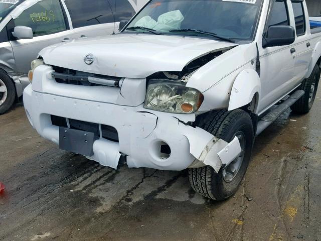 1N6ED27TX4C440153 - 2004 NISSAN FRONTIER C WHITE photo 9