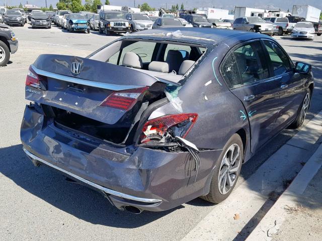 1HGCR2F86GA153905 - 2016 HONDA ACCORD EXL GRAY photo 4