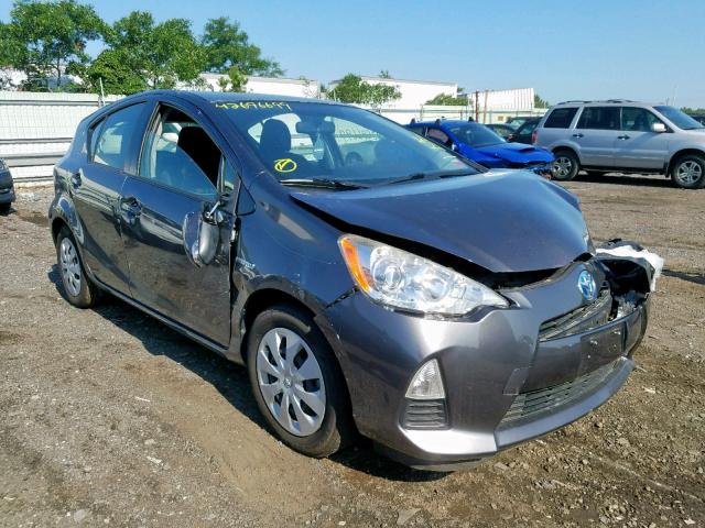 JTDKDTB39D1057240 - 2013 TOYOTA PRIUS C GRAY photo 1