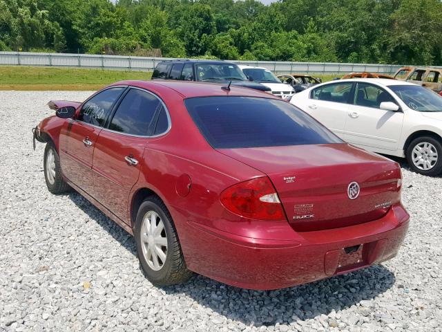 2G4WD582X61178301 - 2006 BUICK LACROSSE C BURGUNDY photo 3