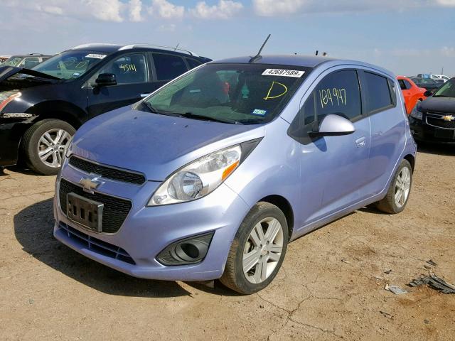 KL8CB6S96EC540862 - 2014 CHEVROLET SPARK LS BLUE photo 2