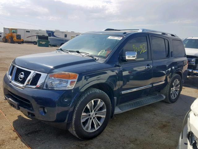 5N1AA0ND4FN603358 - 2015 NISSAN ARMADA SV BLUE photo 2