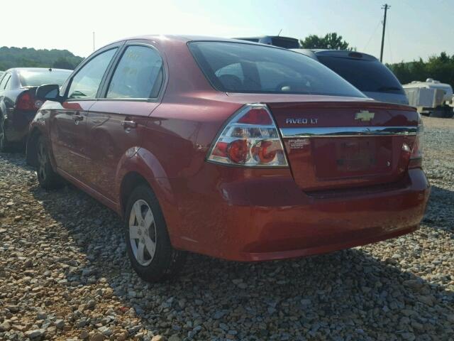 KL1TD5DE3BB264817 - 2011 CHEVROLET AVEO LS RED photo 3