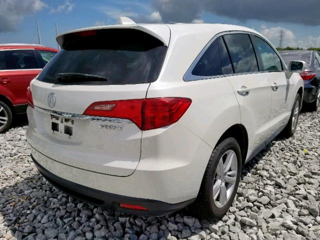 5J8TB3H51FL014121 - 2015 ACURA RDX TECHNO WHITE photo 4