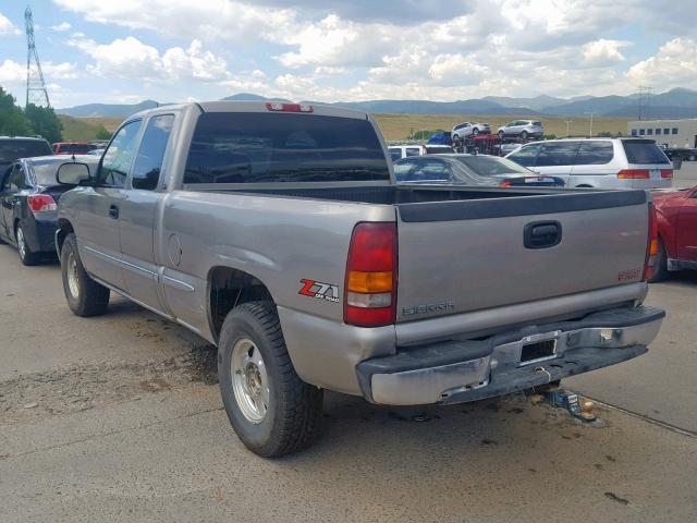 1GTEK19T81E151921 - 2001 GMC NEW SIERRA BEIGE photo 3