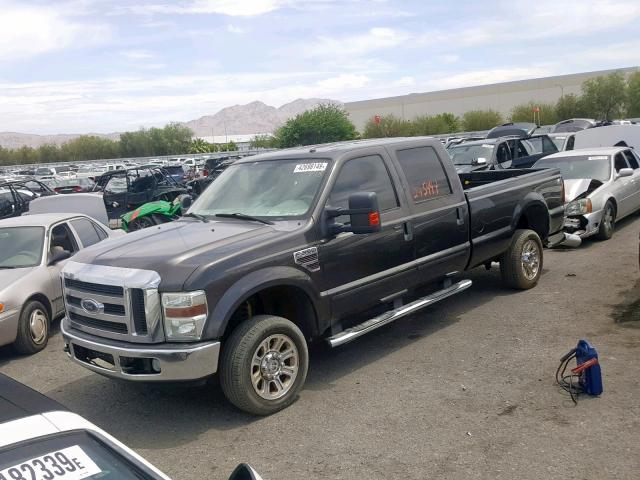 1FTWW31RX8EB72381 - 2008 FORD F350 SRW S BROWN photo 2