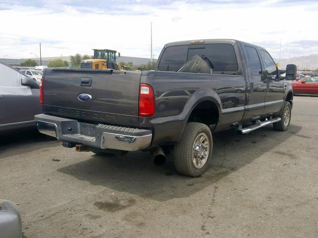 1FTWW31RX8EB72381 - 2008 FORD F350 SRW S BROWN photo 4