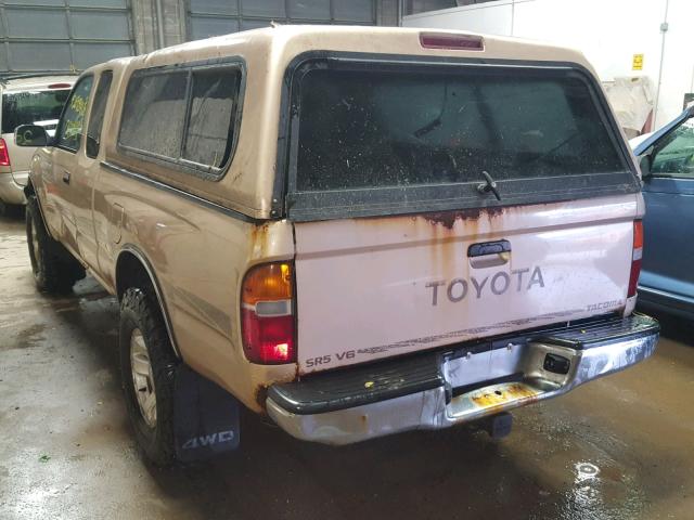 4TAWN74N0VZ234843 - 1997 TOYOTA TACOMA XTR GOLD photo 3