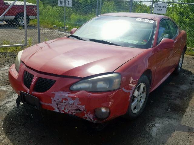 2G2WP552181172944 - 2008 PONTIAC GRAND PRIX RED photo 2