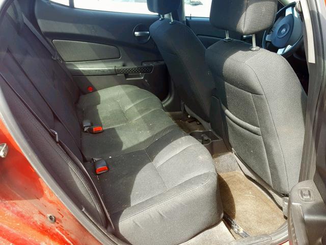 2G2WP552181172944 - 2008 PONTIAC GRAND PRIX RED photo 6