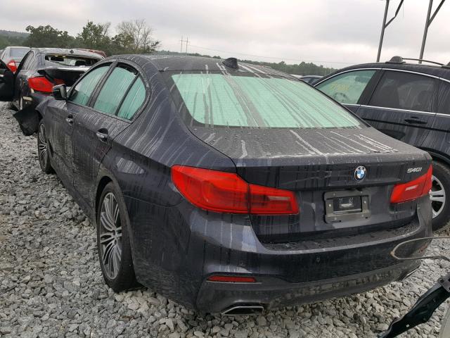 WBAJE5C34HG478060 - 2017 BMW 540 I BLUE photo 3