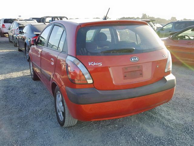 KNADE163766122593 - 2006 KIA RIO 5 RED photo 3