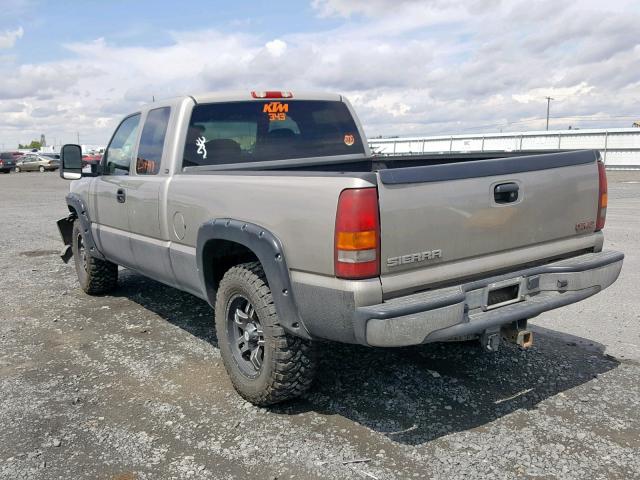 2GTEK19T921361124 - 2002 GMC NEW SIERRA BEIGE photo 3