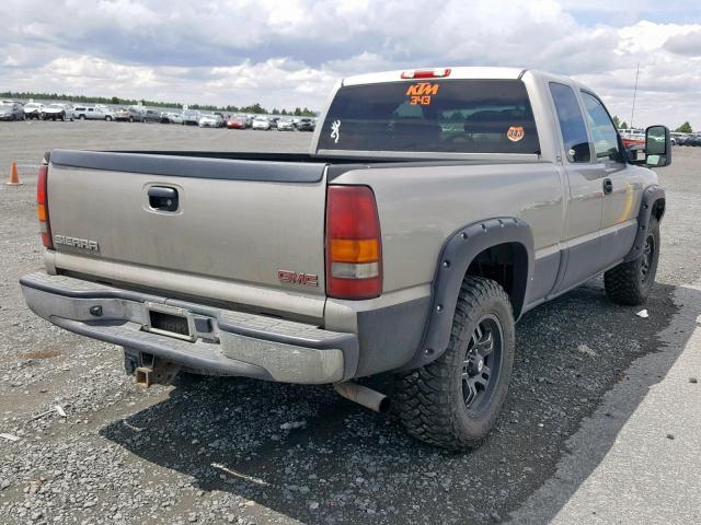 2GTEK19T921361124 - 2002 GMC NEW SIERRA BEIGE photo 4