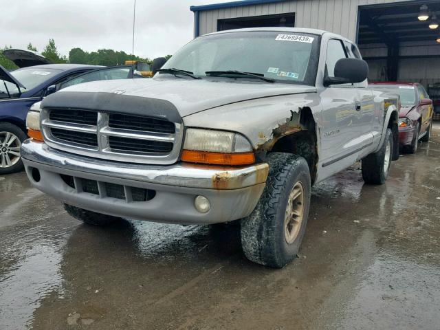 1B7GG23Y7VS242920 - 1997 DODGE DAKOTA GRAY photo 2