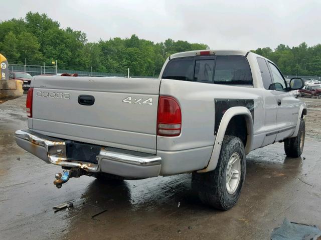 1B7GG23Y7VS242920 - 1997 DODGE DAKOTA GRAY photo 4