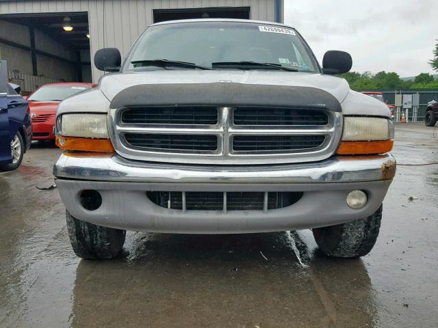 1B7GG23Y7VS242920 - 1997 DODGE DAKOTA GRAY photo 9