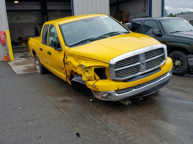 1D7HU182X8S503625 - 2008 DODGE RAM 1500 S YELLOW photo 1