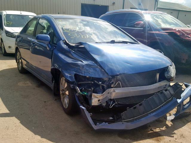 2HGFA1F80AH520675 - 2010 HONDA CIVIC EX BLUE photo 1