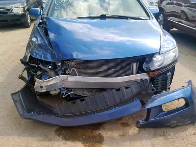 2HGFA1F80AH520675 - 2010 HONDA CIVIC EX BLUE photo 9