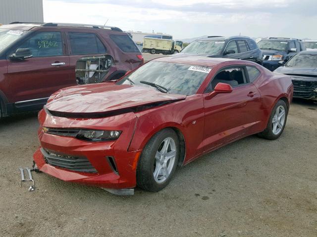 1G1FB1RXXH0212029 - 2017 CHEVROLET CAMARO LT RED photo 2