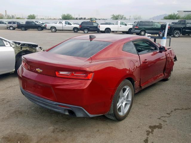 1G1FB1RXXH0212029 - 2017 CHEVROLET CAMARO LT RED photo 4