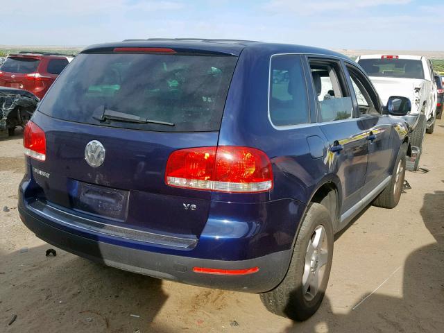 WVGZG77L75D022083 - 2005 VOLKSWAGEN TOUAREG 3. BLUE photo 4