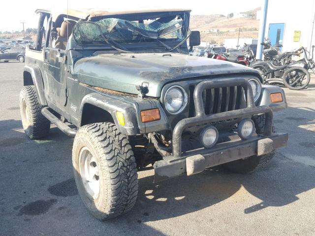 1J4FA49S02P737397 - 2002 JEEP WRANGLER / GREEN photo 1