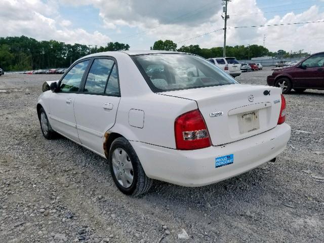 JM1BJ2229Y0263275 - 2000 MAZDA PROTEGE DX WHITE photo 3