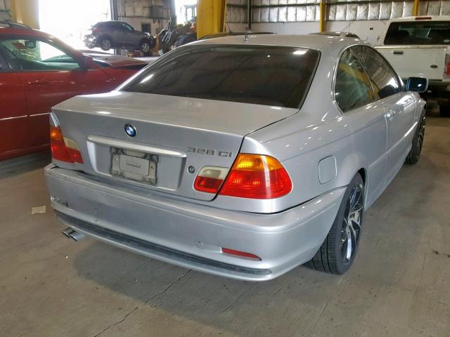 WBABM5348YJN90329 - 2000 BMW 328 CI SILVER photo 4